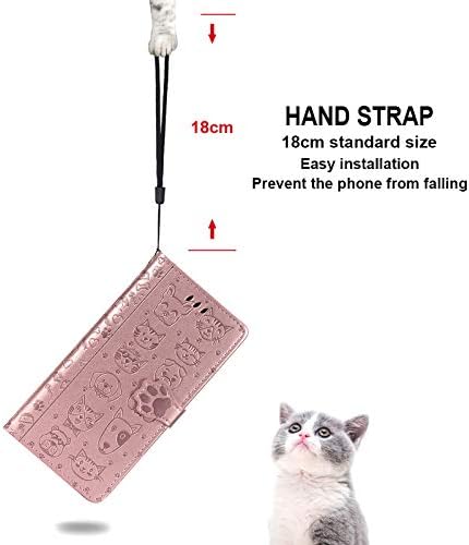 CCSMALL Samsung Galaxy A32 4G Cartoon Girl Girl Caixa de carteira, capa de telefone de gato em estilo cão com suporte para
