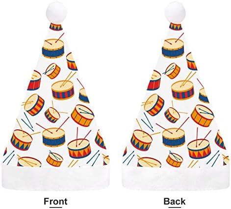 Instrumentos tambores chapéus de natal de natal chapéu de chapéu de natal para férias