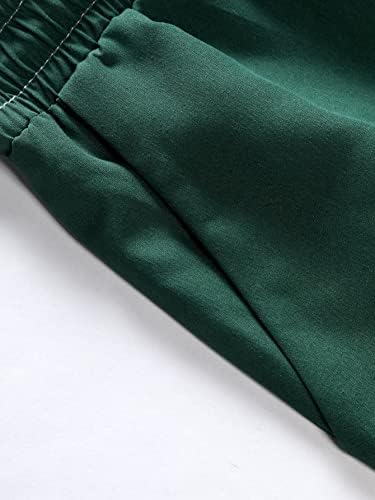 VERDUSA Men's 2 peças roupas de manga curta blusa e shorts de cordão
