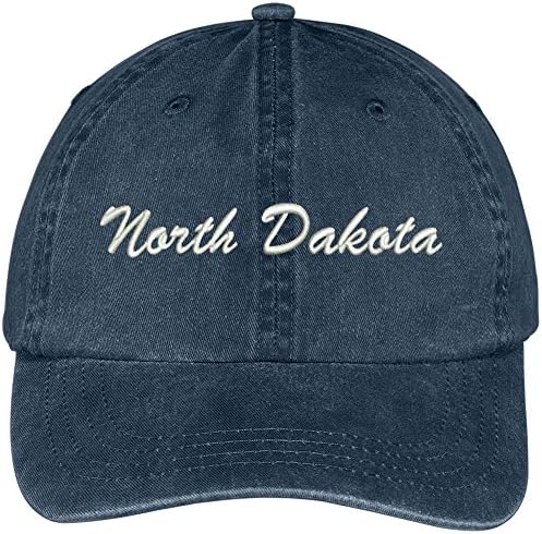 Trendy Apparel Shop Dakota do Estado Norte Bordado Bordado de Algodão Ajustável Bordado