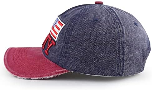 XPAYZEREZER US Army American Flag Baseball Cap for Men Mulheres, Funny Ajuste Cotton 3D Bordado dos EUA Hat