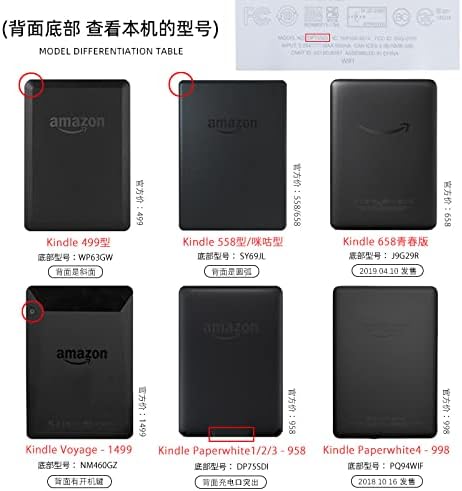 Caso do Wunm Studio para Kindle Kindle 2014 - estilo de entrada clássica Hardshell, Kindle 499, estilo japonês Bushido