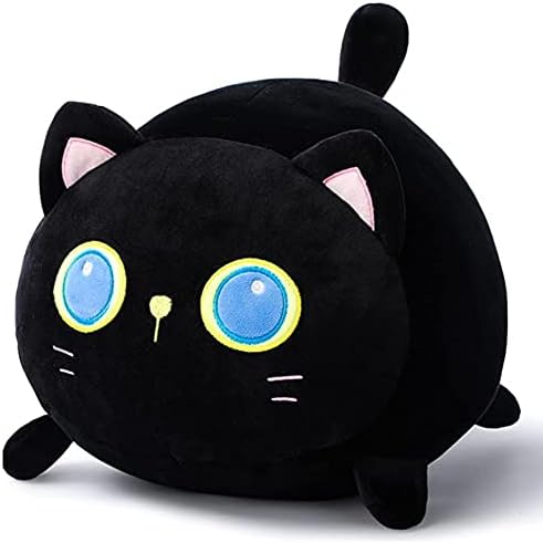 Okedico 35 polegadas Cat para luxuosos travesseiros longos gatos pretos animais de pelúcia de pelúcia de abrafúrio de almofada de