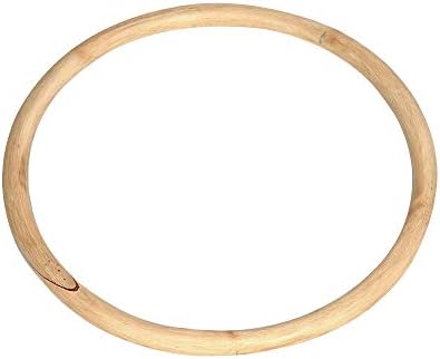 Zooboo Wing Chun Rattan Ring - Anéis de madeira natural Asa Tsun Kung Fu Pernas de força Manual Treinamento de força Equipamento