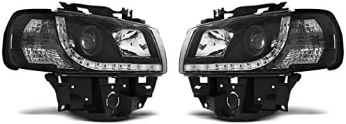 Faróis VR-1681 Luzes frontais Lâmpadas de carro faróis de faróis Driver e Passageiro Lado completo Definir a luz do dia da luz do dia