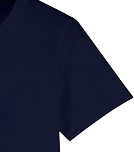 Algodão de algodão da tripulação masculina mistura de manga curta de cor de cor sólida de ajuste sólido camisetas tampas frias de umidade para umidade