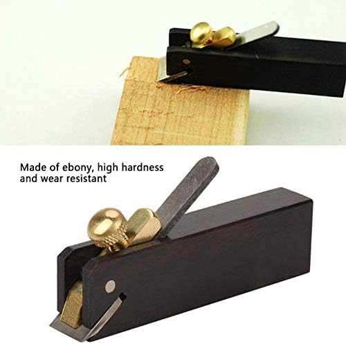 Guangming - Plano de ébano de madeira, ferramenta de mão da plaina de madeira, mini avião de madeira de ébano, ferramenta de corte de madeira de carpinteiro perfeita para carpintaria