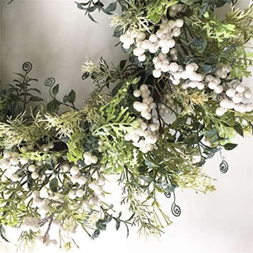 TJLSS Garland White Fruit Wreatch Decoração de decoração de férias Decoração de ornamentos de janelas