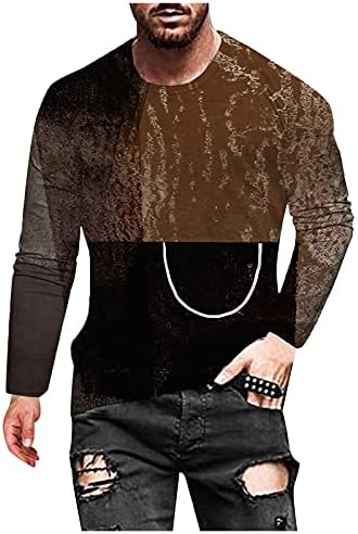Camisetas de manga longa gráfica ubst para homens 3d estampados de rua tamis de camisetas engraçadas Tops de camisetas de tripulação slim fit