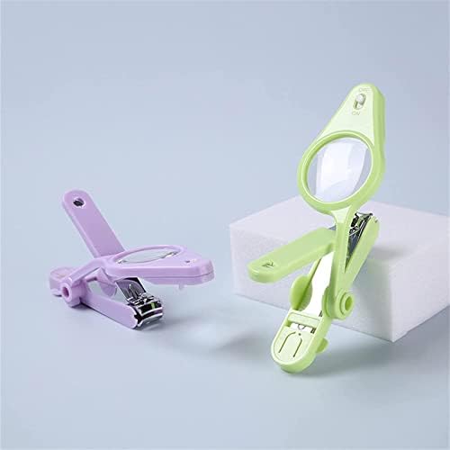 Clippers de unhas com luz LED e lupa, cortadores de unhas de segurança unhas unhas de unhas de unhas de unhas, tesoura de