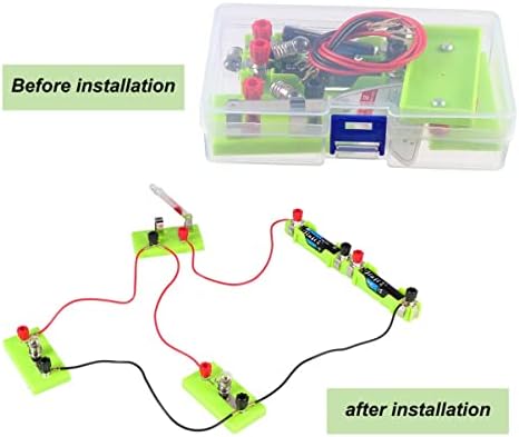 1 Definir aparelho de experimento físico de equipamento de experimento de circuito simples para estudantes do ensino médio para o ensino médio