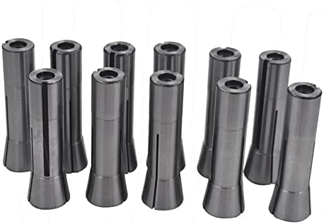 Kimllier 11pcs aço carbono R8 Conjunto de coletor de mola de 1/8 - 3/4 de polegada para reviravolta na usinagem