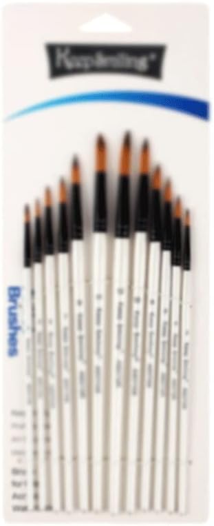 Pincel de nylon czdyuf 12 conjunto de caneta de gancho de arte pintura pintura aquarela de água pincel de pincel de pincel
