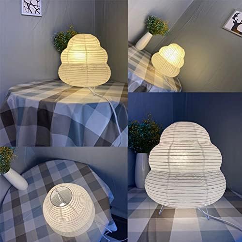 YY AUNIMANTE A LUBLEO DE TABELA DE TABELA Lâmpada de lâmpada capaz de lâmpadas em pé com tonalidade de papel de arroz para a sala de estar do quarto