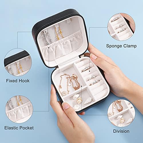 Engrenagens de cobre de metal Cogs Padrão Premium Travel Premium Small Jewels Box Colar Ring Storage Organizer Mini Display