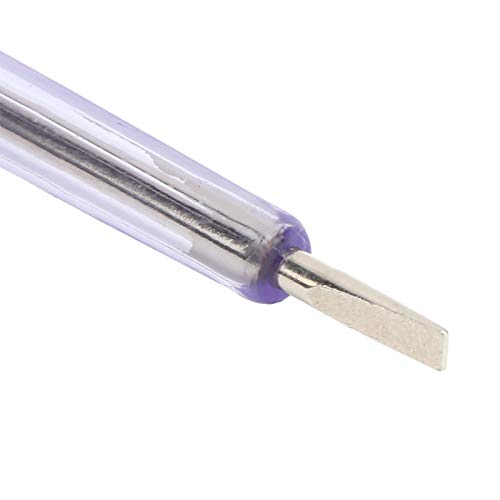 Lápis de teste de tensão fafeicy, lápis de teste de fenda plana AC100250V, lápis de teste elétrico anti-deslizamento, lápis de teste