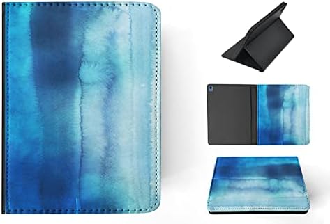 Aquarela de inverno gelo azul 4 flip tampa de caixa de comprimido para Apple iPad Air / iPad Air
