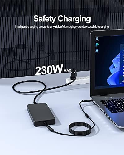 230W Charger AC ajuste para HP Omen ZBook Pavilion Gaming Thunderbolt Dock Laptop Certificação de Segurança UL, passada por carregador