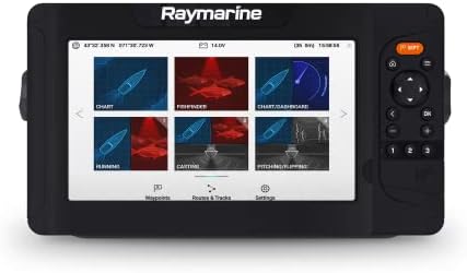 Raymarine Element 9 HV - 9 Plotter de gráfico com sonar de chirp, hipervisão, Wi -Fi & GPS, Lighthouse North America Chart,