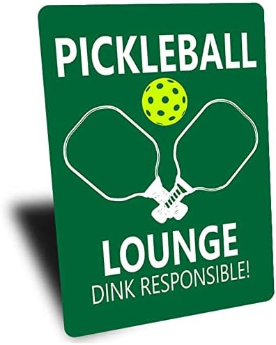 Pickleball lounge sinal, sinal de pickleball, presente de jogador de pickleball, presente de pickleball, pickleball, esporte