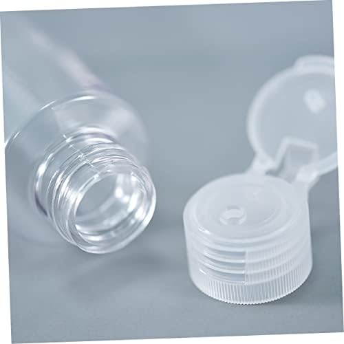 Mikinona 12pcs Dispensador de sabão transparente Recipiente de contêiner plástico garrafas de licor garrafas de higiene famosa garrafas