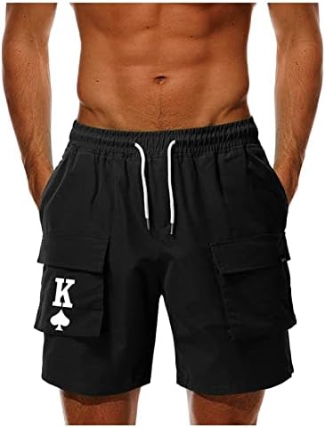 Shorts masculinos de rtrde shorts de cordão de cordão calça casual ao ar livre de moda esbelta