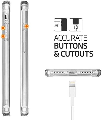 TENOC Telefone compatível com iPhone SE 3/2 Gen, iPhone 8 e iPhone 7, casos claros de tampa de TPU suave e suave e fina de