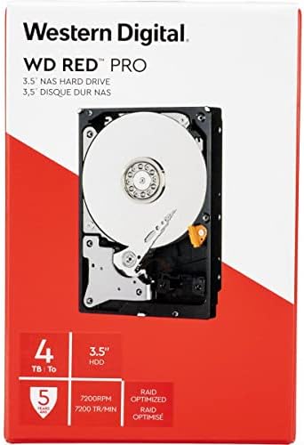 WD 2 Pack Red Pro 4TB SATA III 3,5 NAS interno HDD, 7200 rpm