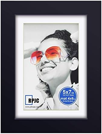 RPJC 7 PCS Define o certificado de moldura de imagem de madeira maciça 11x14 polegadas foto 8x10 polegadas e 5x7 polegadas preto