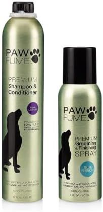 Shampoo de cachorro Pawfume e condicionador + desodorizador de spray de spray de spray de higiene