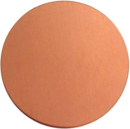 Yiwango puro cobre placa redonda placa de placa metálica Material de corte espessura de 3 mm de diâmetro100 mm Folha de cobre puro