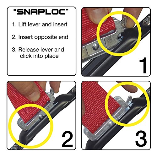 Snaplocs aço inoxidável 10 âncoras de pulseira de pacote E-Track