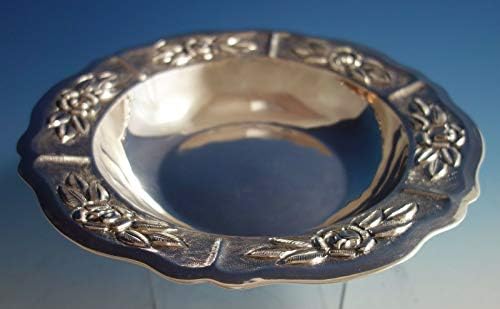 AZTEC ROSE POR MACIEL MEXICAN .925 Silver Fruit Bowl 6522 10 3/4