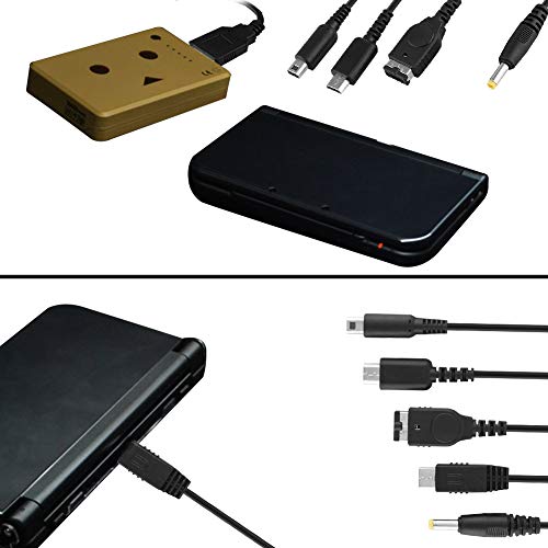 Zerone 5 em 1 carregador Cabo USB para Nintendo NDS LL/XL 3DS Wii U PSP Multi-função Cabo de carregamento rápido