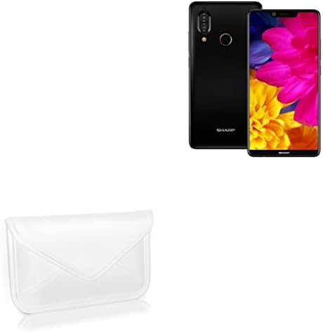 Caixa de ondas de caixa compatível com aquos sharp s3 - bolsa mensageiro de couro elite, design de envelope de capa de couro