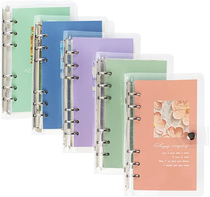 Ilohimpai A6 Binder Journal Notebook, planejador de recarga, 100 folhas por pacote