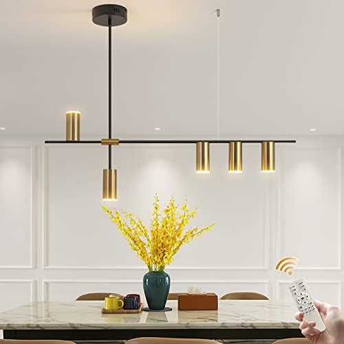 Luminárias pendentes de Siittoo, iluminação de lustre de LED moderno diminuído com holofotes, luz pendente linear ajustável para