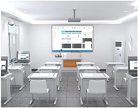 Móveis de sala de aula de mesa de computador de aluno com Monitor Hide e Host Lock Função para sala de conferência de treinamento