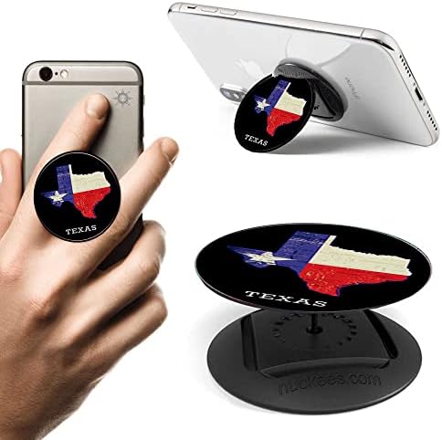 O suporte de celular do telefone da bandeira do estado do Texas se encaixa no iPhone Samsung Galaxy e mais