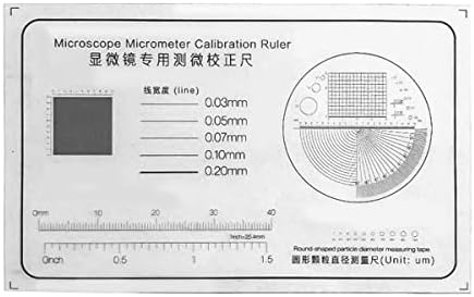 Equipamento de microscópio de laboratório Microscópio Régua de calibração Microscópio Micrômetro PET Micrômetro líquido PET Escala