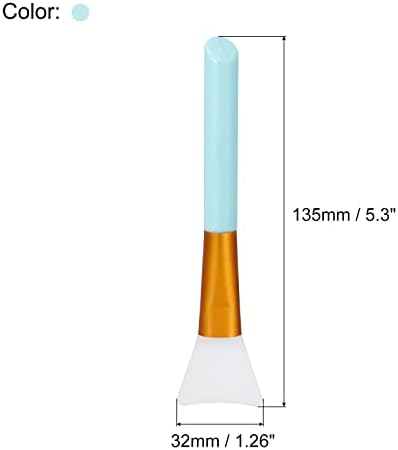Meccanixity Silicone Epoxy Brushes Blue Applicator DIY Brush para fazer copo de epóxi, pacote de 4