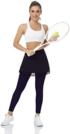Leggings de tênis feminino com leggings de golfe atlético de bolsos.