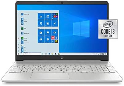 HP 15.6 HD Laptop Notebook Computador, Intel 10th Gen Dual-Core I3-1005G1, 16 GB DDR4 RAM, 256 GB PCIE SSD, Webcam,
