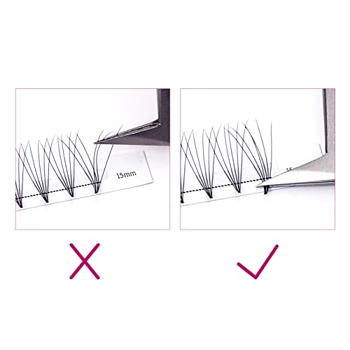 Fãs pré -fabricados Extensões de cílios 6d 0,07 cc Curly pré feita os fãs de extensão de cílios oculares preto pontiagudo