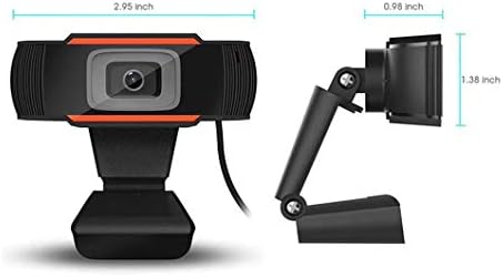 Syth webcam, HD Mini Plug and Play Portable Web Camera com microfone, para chamadas de videoclipes gravação de videoconferência