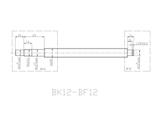 Joomen CNC SBR20 Rail de suporte RM1605 Cravo de bola 400/1500/2500mm Kit de movimento linear