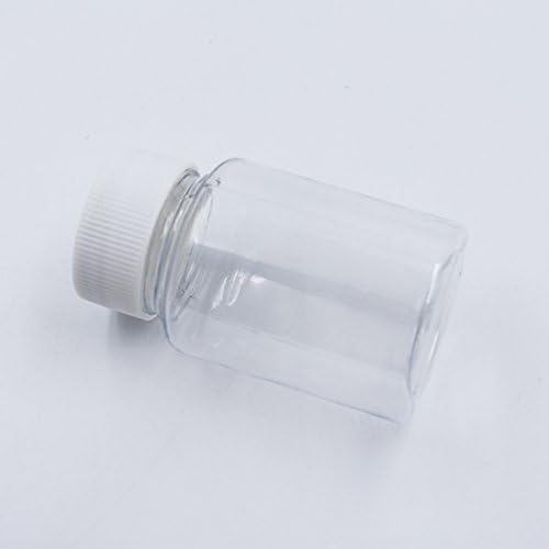 Recipiente de líquido de laboratório plástico reutilizável de reagente 80 ml 10 peças conjuntos de peças