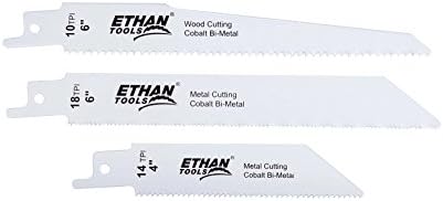 Ethan 34424 lâmina alternativa bi-metal, de 4 polegadas por 3/4 polegadas por 0,035 por 24tpi, 5-pacote