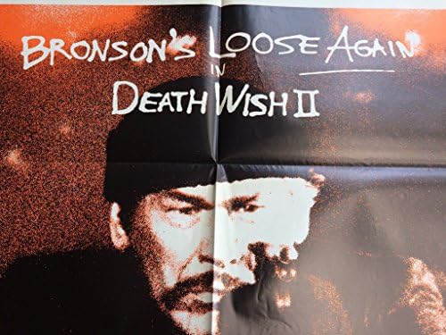 Death Wish 2, Charles Bronson Vigilante Series, pôster original do filme, 27x41