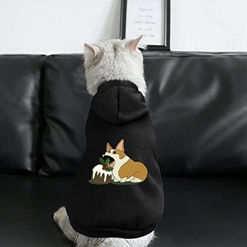 Natal Corgi personalizada capuz de cachorro de estimação macio para cães de cachorro suéteres de estimação respiráveis